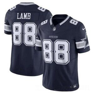 Mens Youths 88 CeeDee Lamb Navy  Vapor  Stitched Jersey